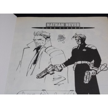 NATHAN NEVER ALBO GIGANTE 2 di A. Serra e M. Alberti con disegno autografato (Bonelli 1996)