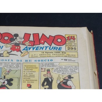 TOPOLINO GIORNALE dal 256 al 326 - rilegati - dal 18/11/1937 al 23/3/1939 - Mondadori