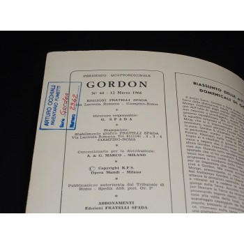 GORDON SPADA 43 : GLI ESULI DI PLUTONE / LA TRAPPOLA ASTRALE / LA LUNGA … (Fratelli Spada 1966)