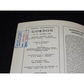 GORDON SPADA 44 : L'ENIGMA DEI DISCHI VOLANTI / LA CITTÀ DEL SONNO …  (Fratelli Spada 1966)