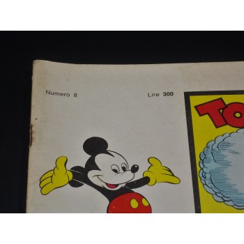 LE GRANDI STORIE WALT DISNEY 8 : TOPOLINO E IL MISTERO DELL'UOMO NUVOLA (Mondadori 1967)