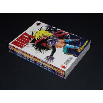 RIOT OF THE WORLD Serie completa 1/4 (Planet Manga - Panini 2001 Prima edizione)